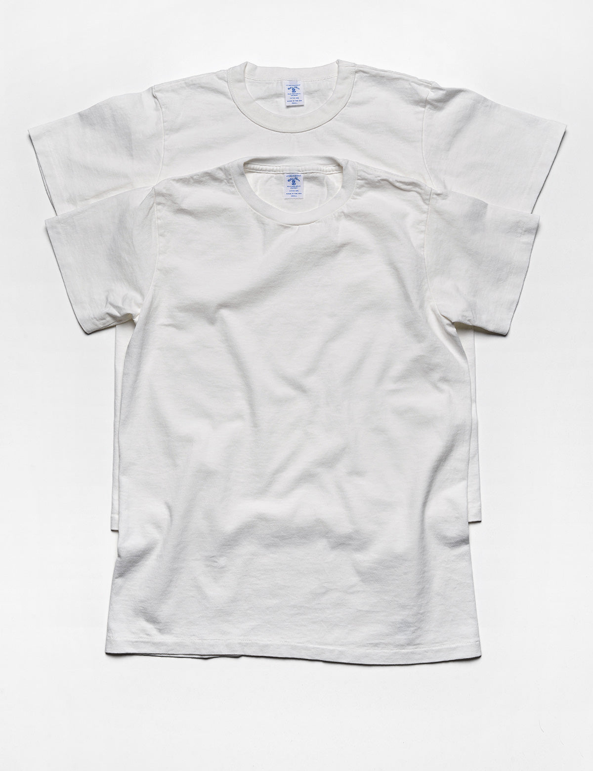 Full length shot of Velva Sheen 2-Pack Short Sleeve Tee in White