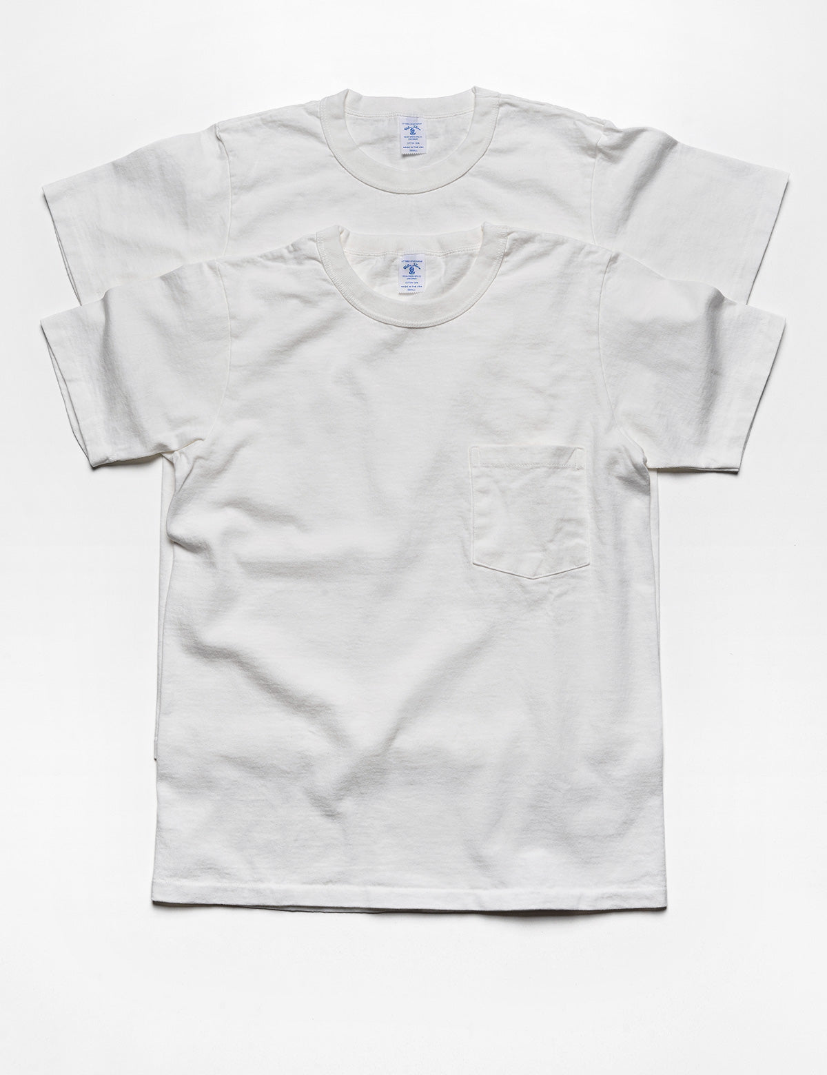 Pocket White in Tee Tailors Brooklyn Sleeve – Short 2-Pack