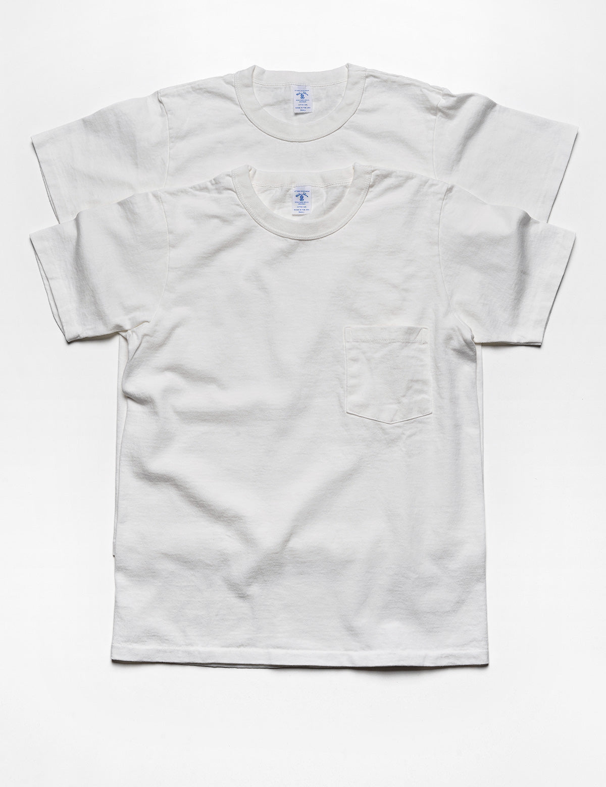 2-Pack Short Sleeve Pocket Tee in White – Brooklyn Tailors