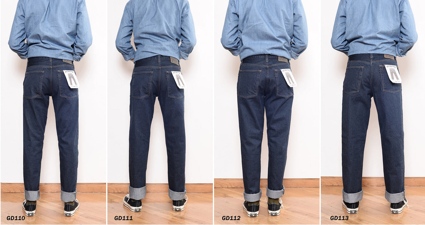 GD110 SLIM TAPERED | Raw 13 Oz Selvedge Denim - Original Indigo