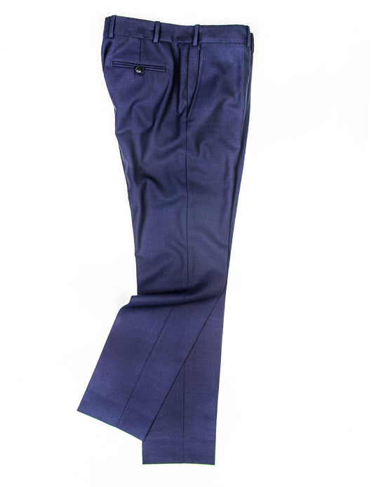 Full length shot of Brooklyn Tailors BKT50 Tailored Trouser in Travel-Ready Wool - Vivid Navy