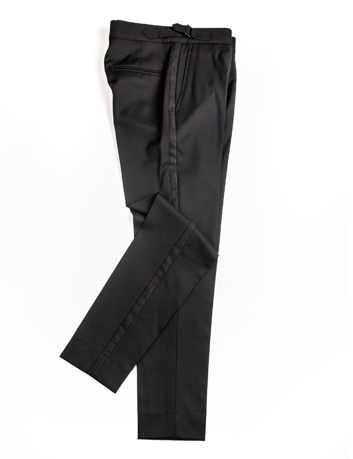 BKT50 Tuxedo Trouser Super 110s Grosgrain Stripe