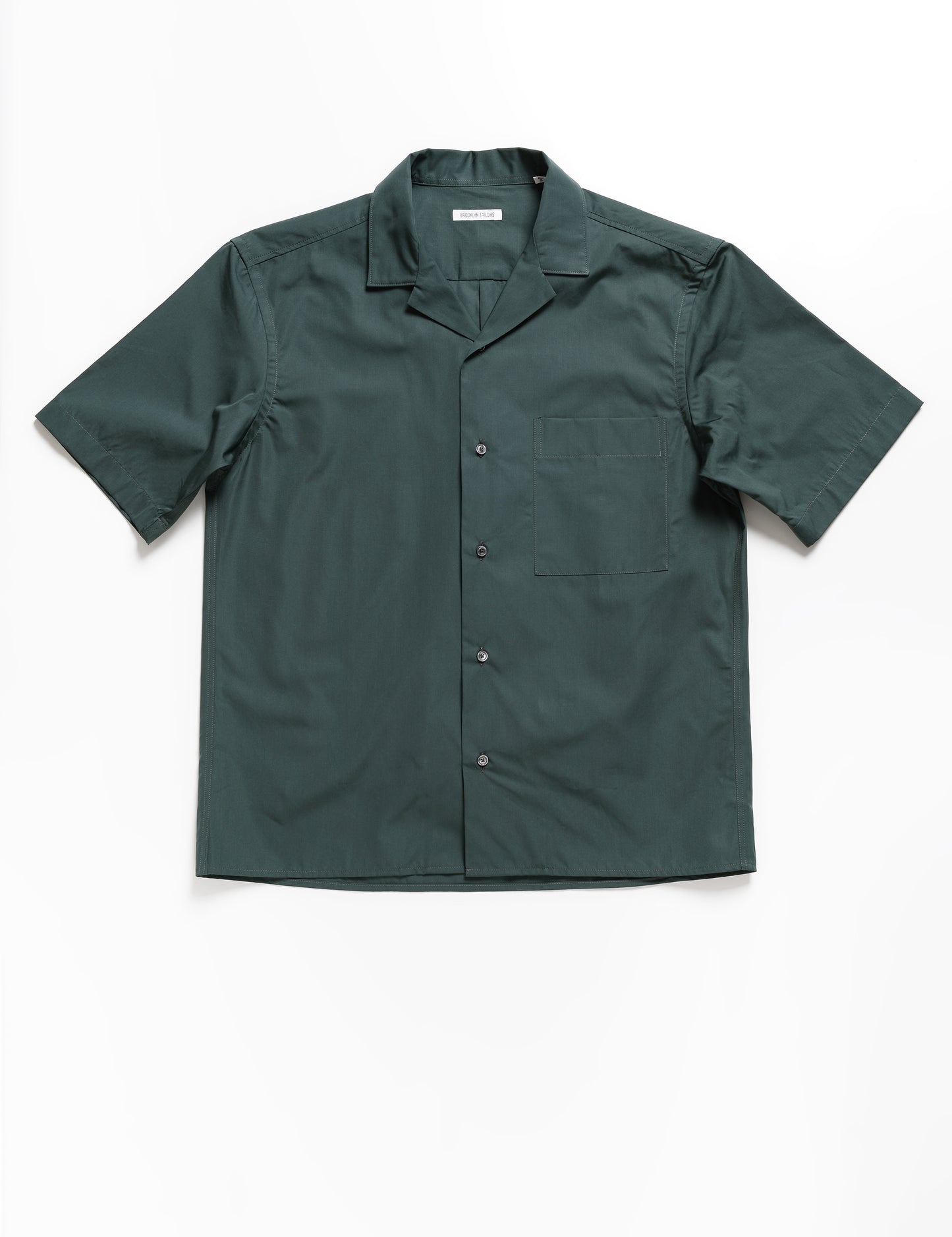 FINAL SALE: BKT18 Camp Shirt in Crisp Poplin - Deep Green