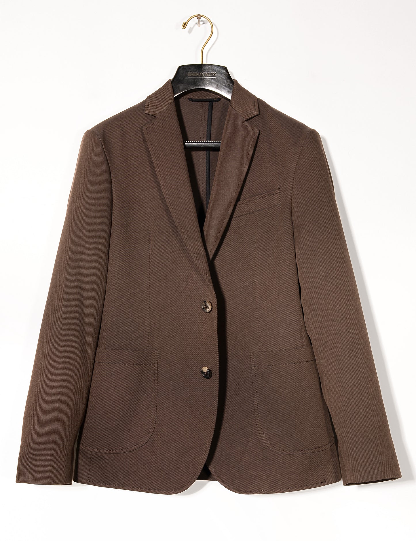 BKT35 Unstructured Jacket in Cavalry Twill - Rosewood