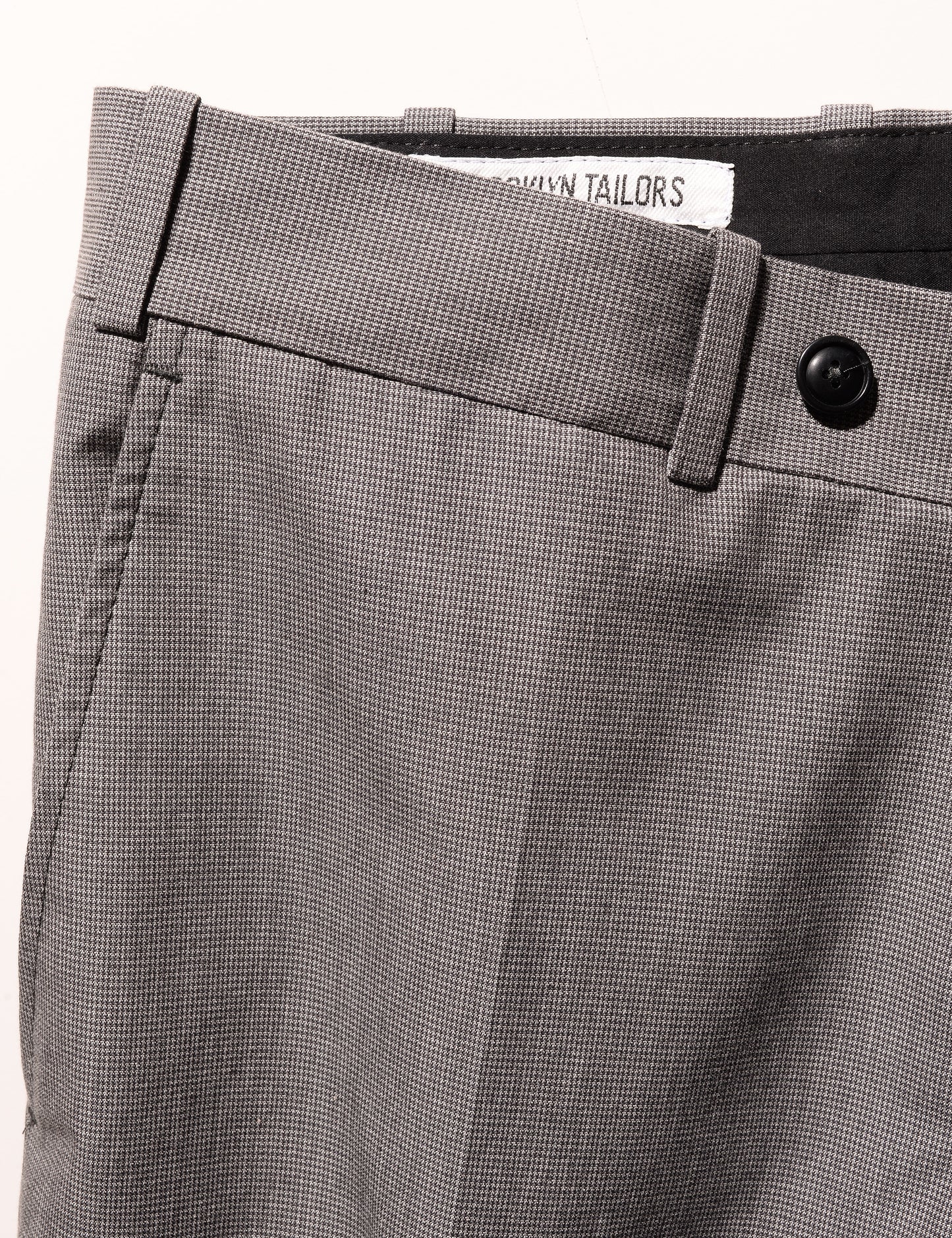 BKT50 Tailored Trousers in Cotton Micro Weave - Graphite