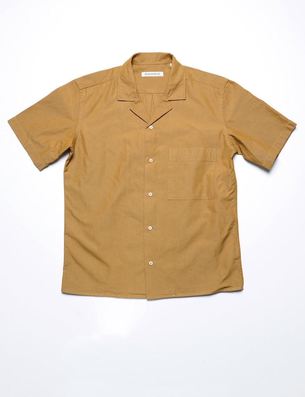 FINAL SALE: BKT18 Camp Shirt in Crisp Poplin - Mustard