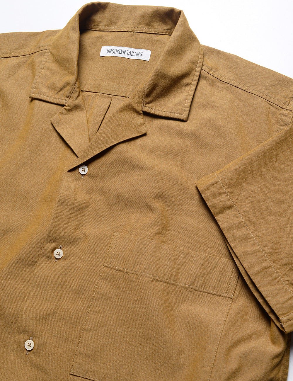 FINAL SALE: BKT18 Camp Shirt in Crisp Poplin - Mustard