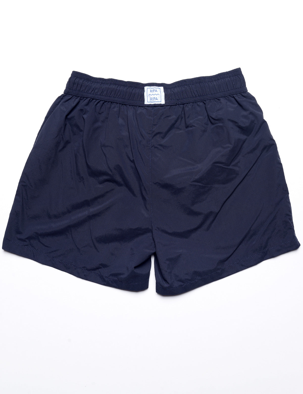 Back flat shot of Ripa Ripa Swim Shorts in Blu Notte