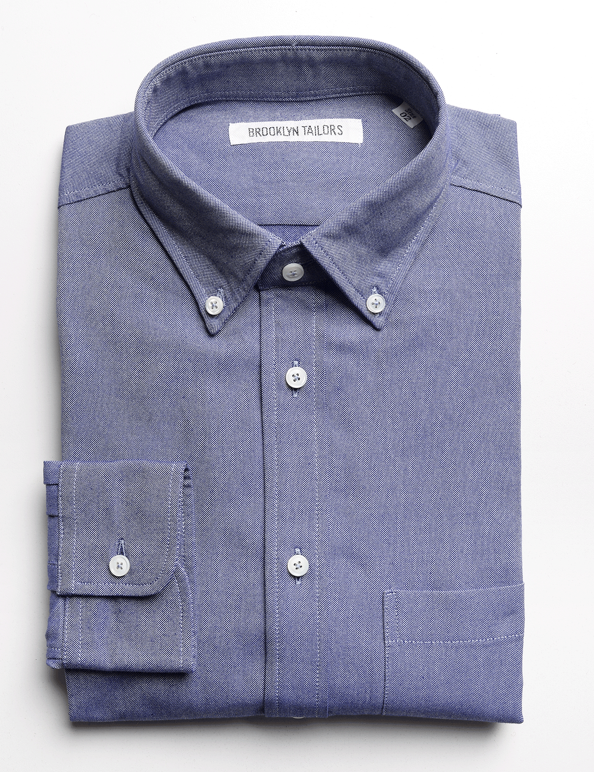 BKT10 Slim Casual Shirt in Fall Oxford - Deep Blue