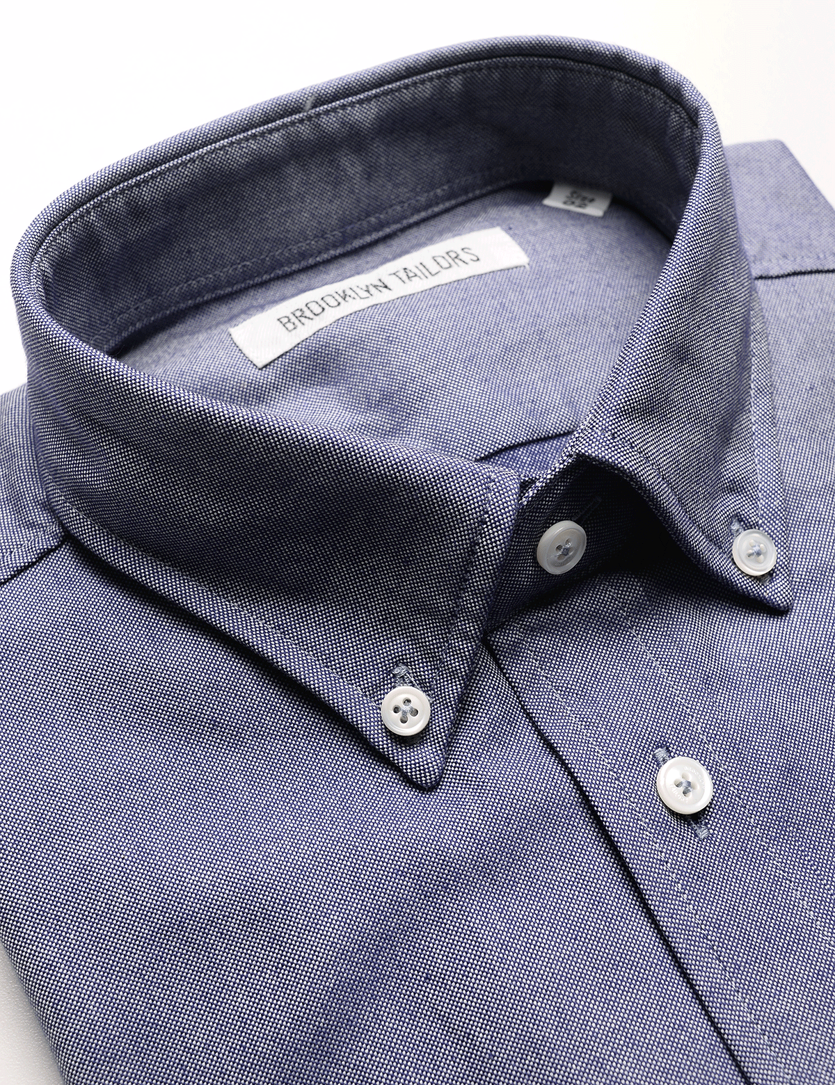 BKT10 Slim Casual Shirt in Fall Oxford - Deep Blue