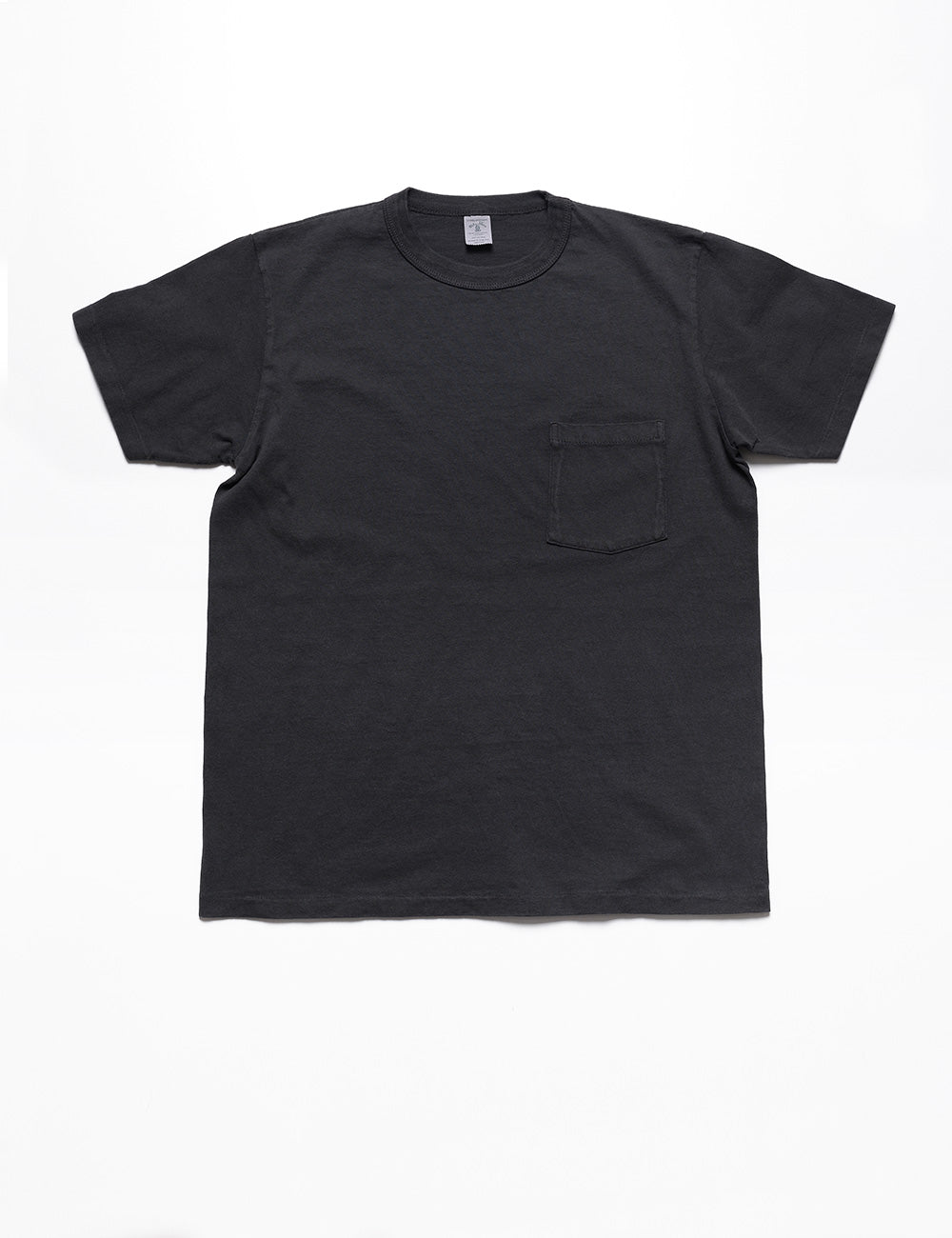 Pigment-Dyed Pocket Tee in Washed Black