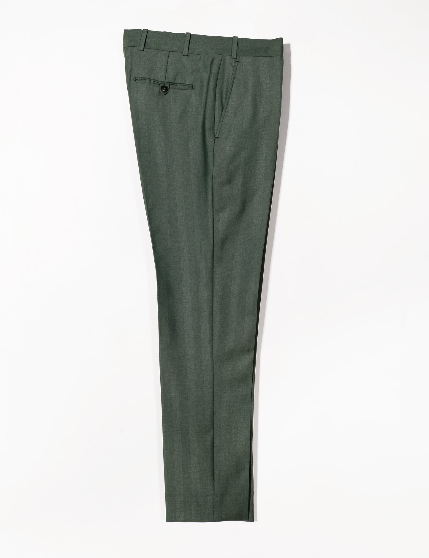 BKT50 Tailored Trousers in Wool Herringbone - Cyprus