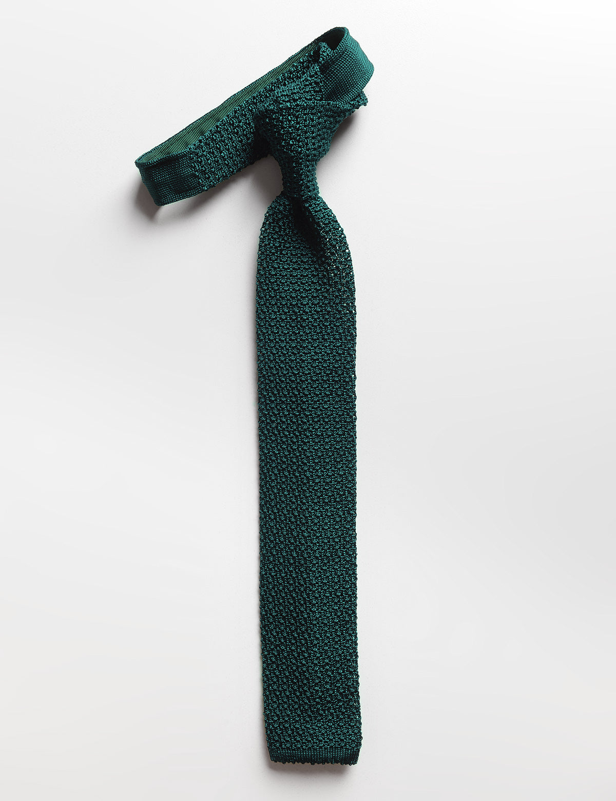 Italian Silk Knit Tie - Emerald