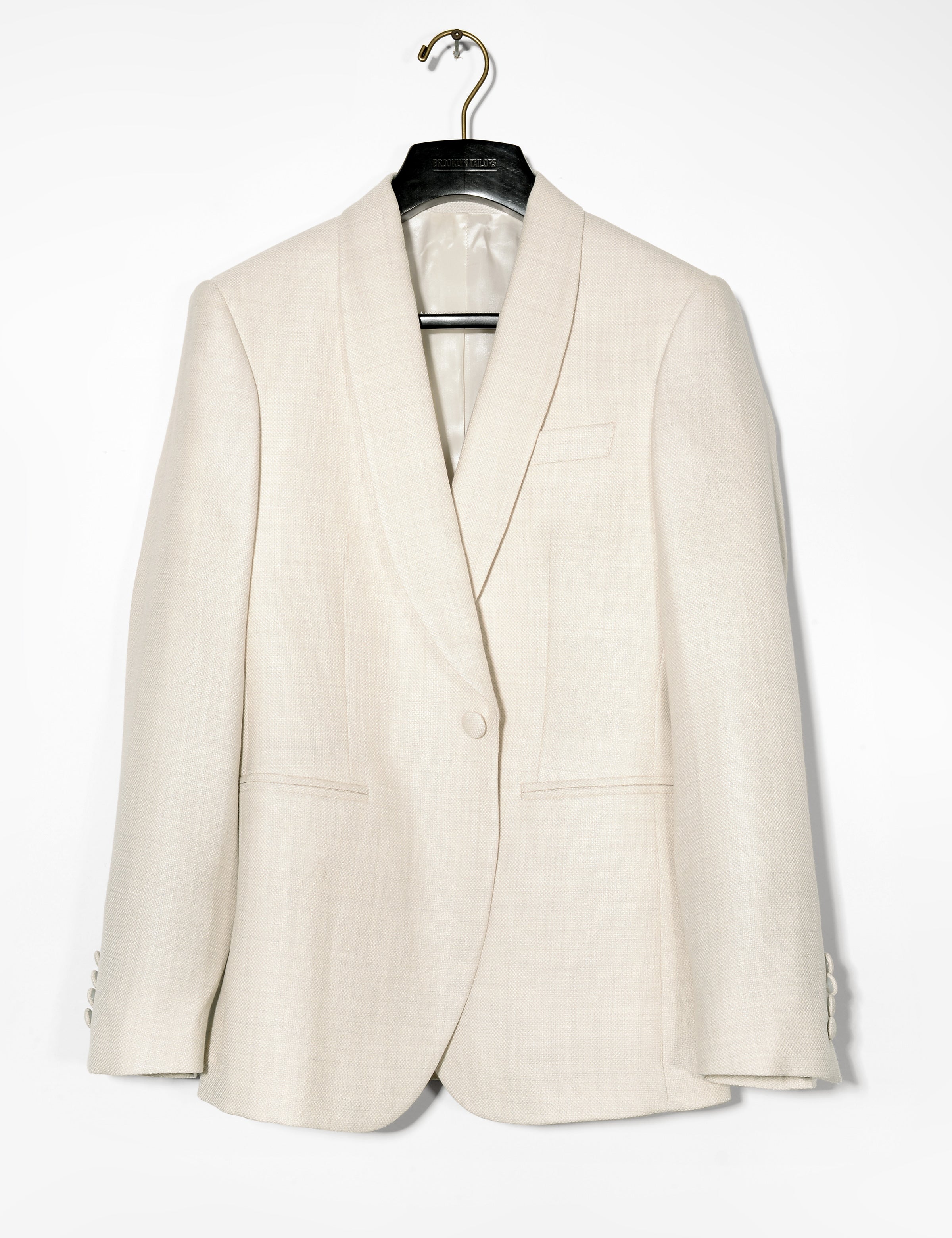 BKT50 Shawl Collar Dinner Jacket Silk & Wool Textured Weave