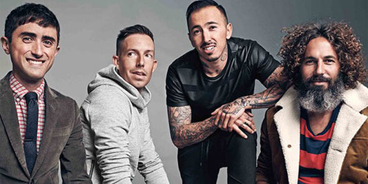 Image of all four winners of the GQ for Gap Best New Menswear Designers in America