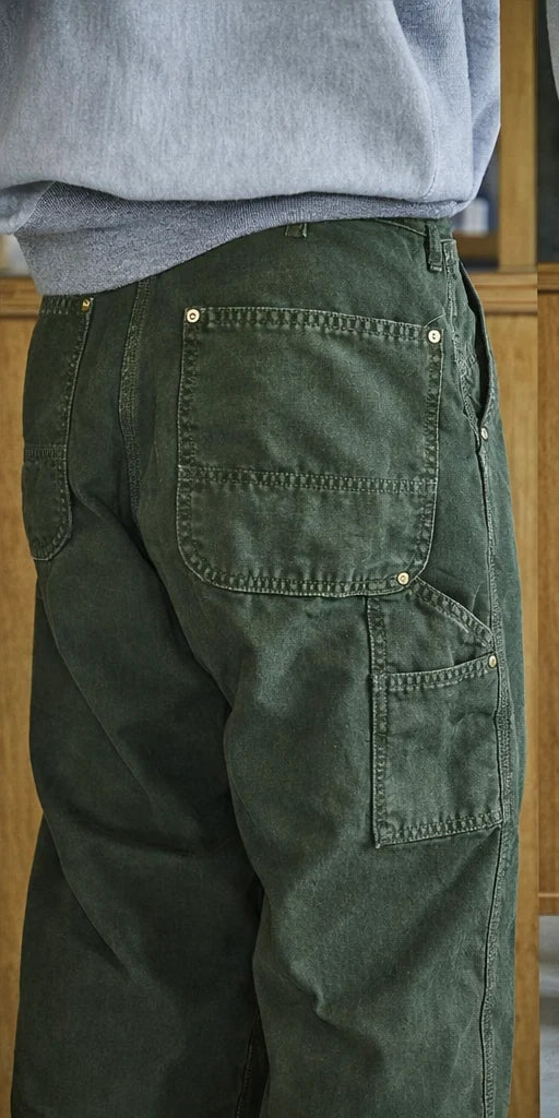 Dad's Fit Oxford Painter Pants - Coffee Brown