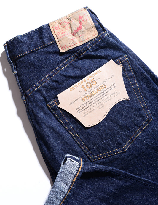 105 Standard Fit Selvedge Denim Jeans - One Wash
