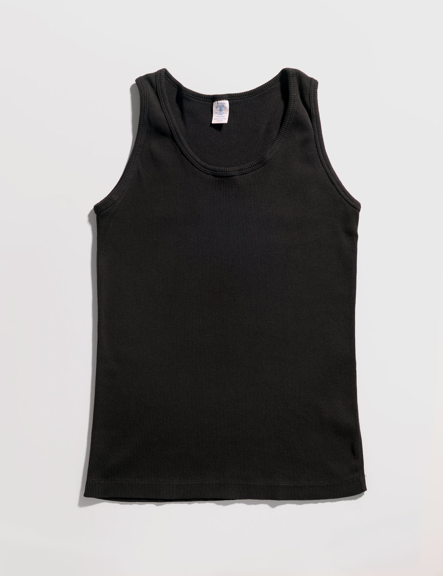 One-Pack Ribbed Tank in Black