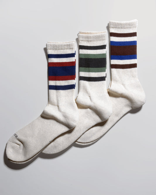 3-Pack Everyday Athletic Socks - Multi