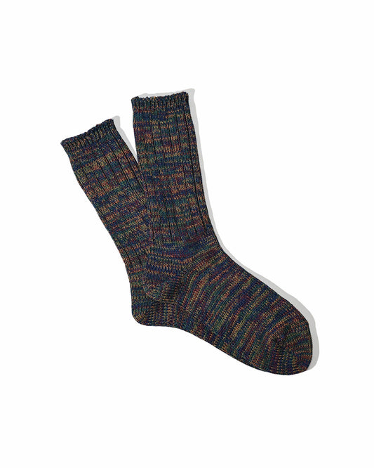 5 Color Mix Crew Socks - Wine