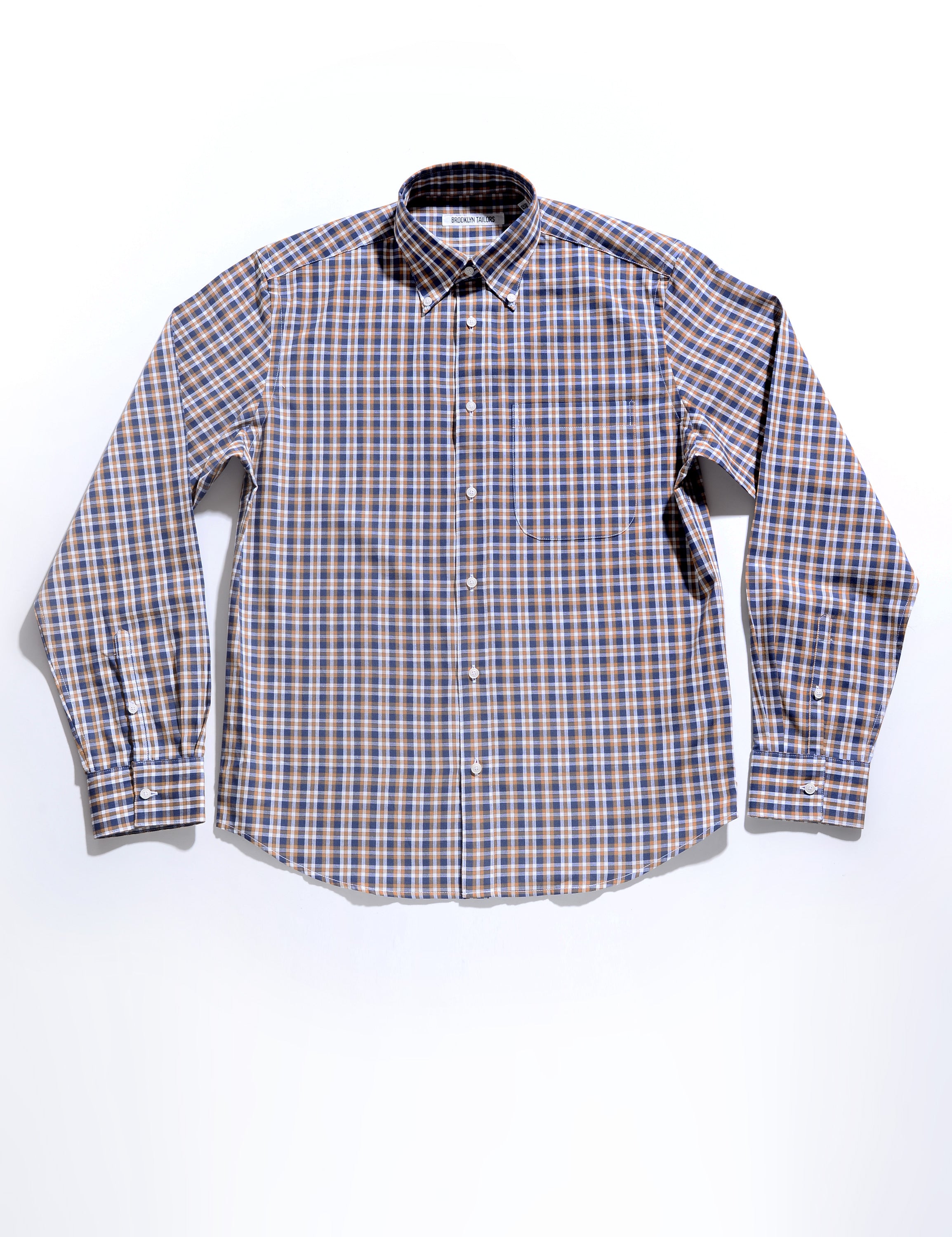 BKT14 Relaxed Shirt in Cotton Poplin - '70s Plaid – Brooklyn Tailors