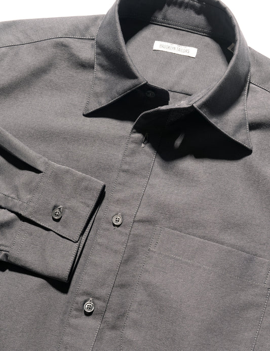 BKT14 Relaxed Shirt in Oxford - Charcoal