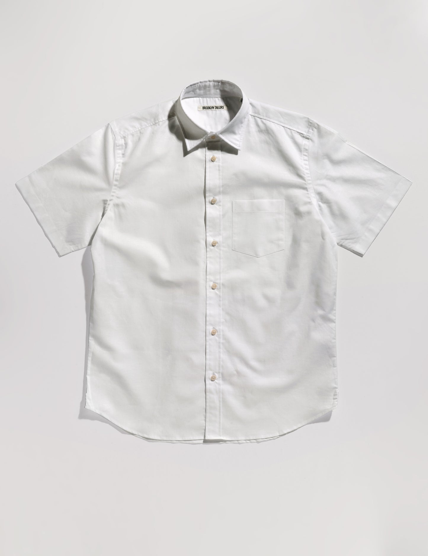 BKT14 Casual Shirt in Cotton / Linen - White