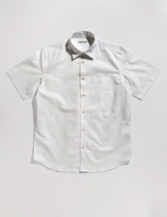 BKT14 Casual Shirt in Cotton / Linen - White