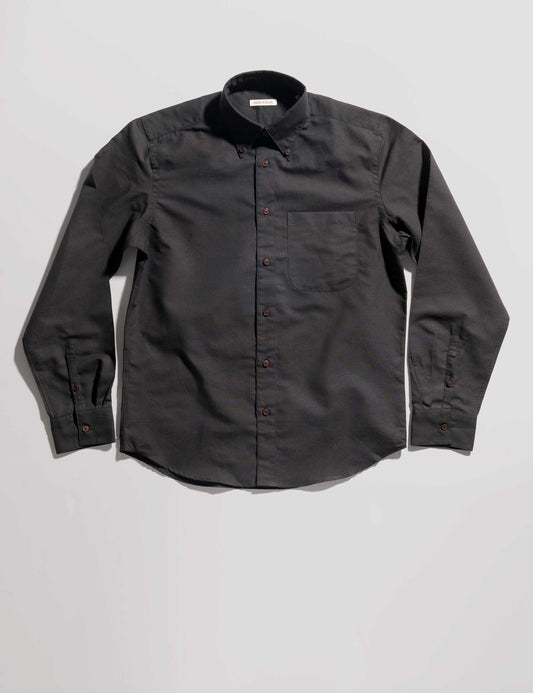 BKT14 Casual Shirt in Summer Weight Linen - Black