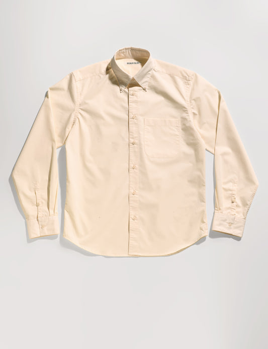 BKT14 Relaxed Shirt in Supima Cotton Twill - Natural