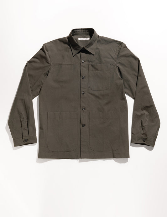 BKT15 Shirt Jacket in Crisp Cotton - Petrol