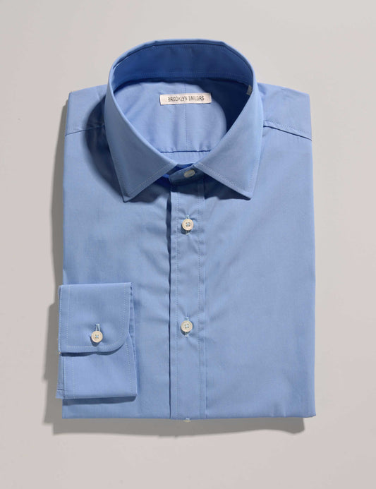 BKT20 Slim Dress Shirt in Cotton Plainweave - Aero