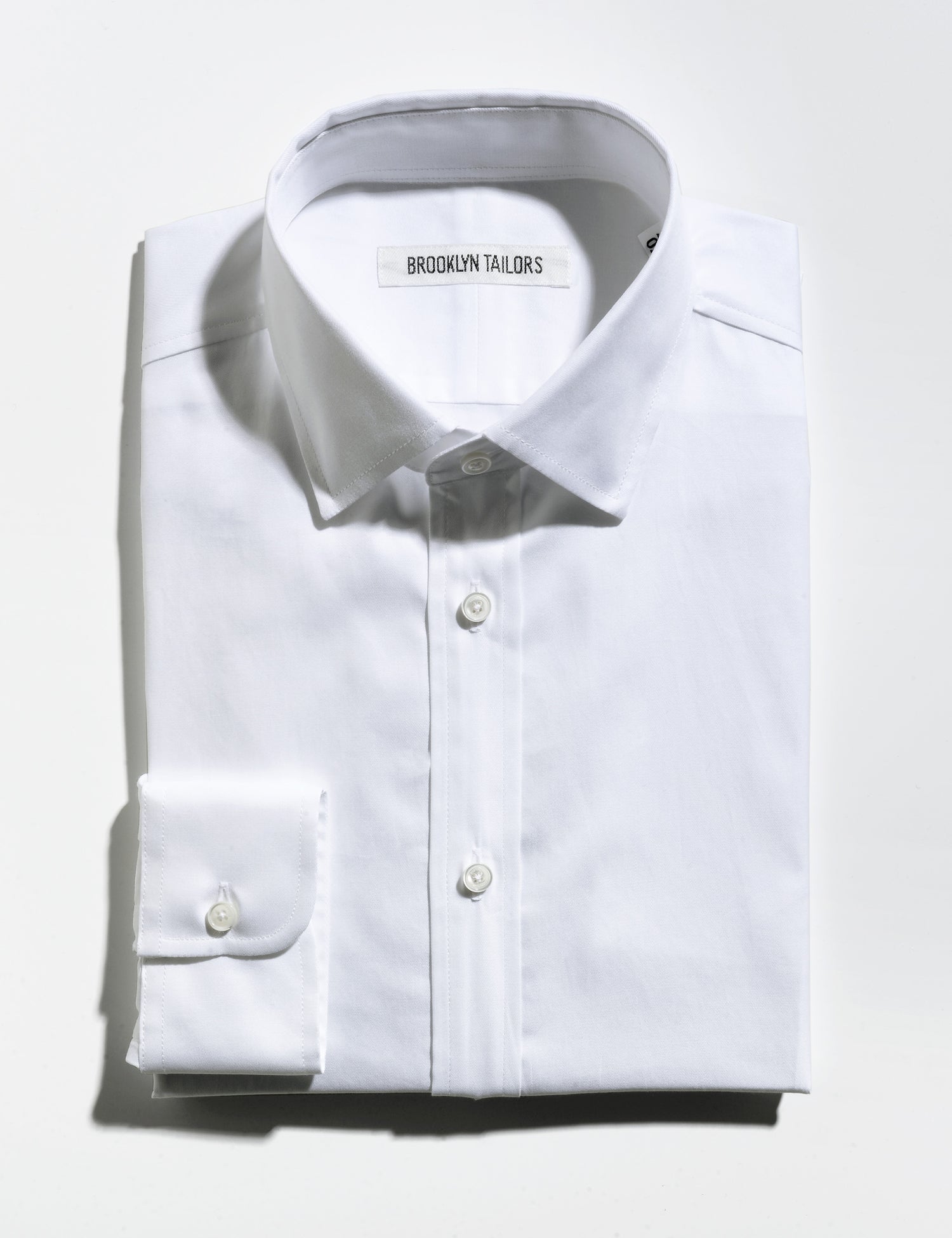 BKT20 Slim Dress Shirt in Cotton Twill - White Brooklyn Tailors BKT20 Slim Dress Shirt in Cotton Twill - White Brooklyn Tailors