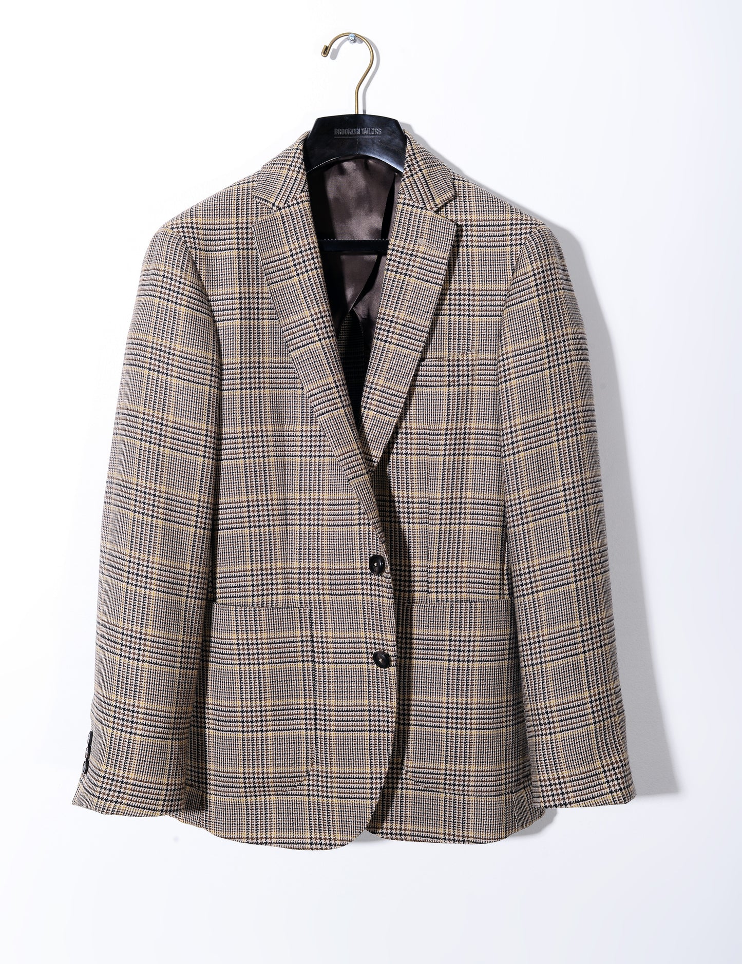BKT35 Unstructured Jacket in Vintage Wool - English Plaid