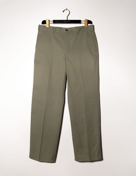 FINAL SALE: BKT36 Straight Leg Pant in Slub Cotton - Sage Green