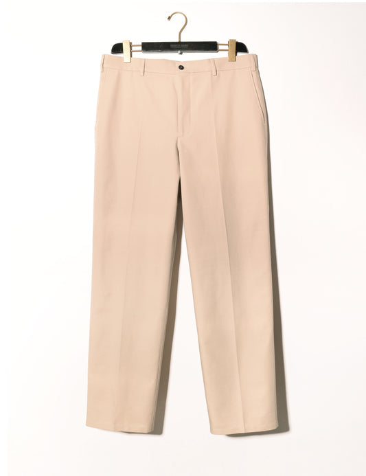 Full length shot of Brooklyn Tailors BKT36 Straight Leg Pant in Crisp Cotton - Sand