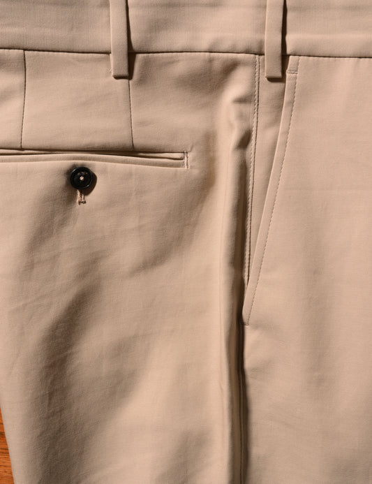 Pocket detail of BKT36 Straight Leg Pant in Crisp Cotton - Sand