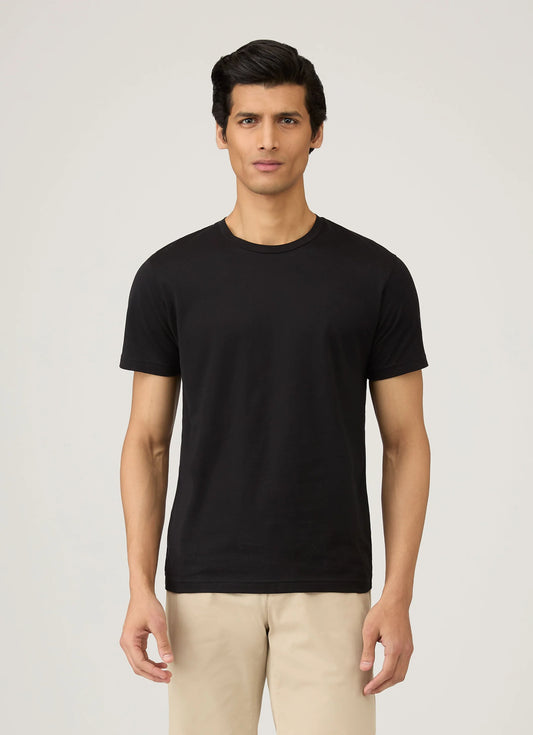 Riviera Midweight T-Shirt in Black