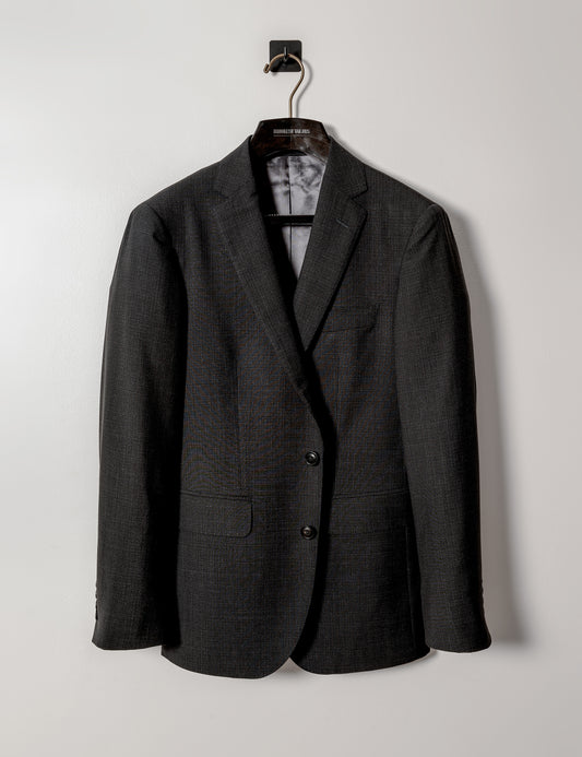 FINAL SALE: BKT50 Tailored Jacket in Super 130s Plainweave - Black Dusk