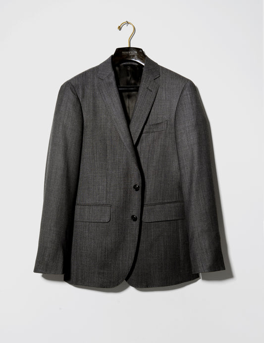 BKT50 Tailored Jacket in Variegated Wool - Electric Night