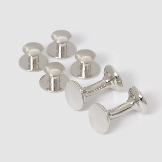 Bow Studs in White Rhodium