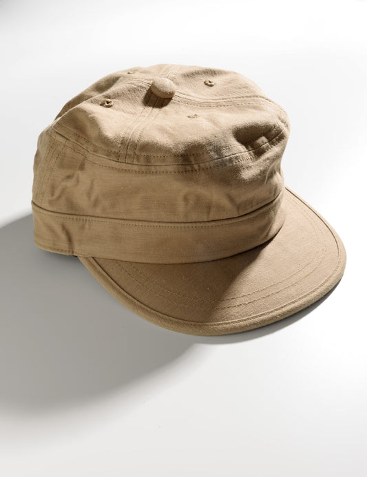 Sulfide-Dyed Work Cap - Khaki