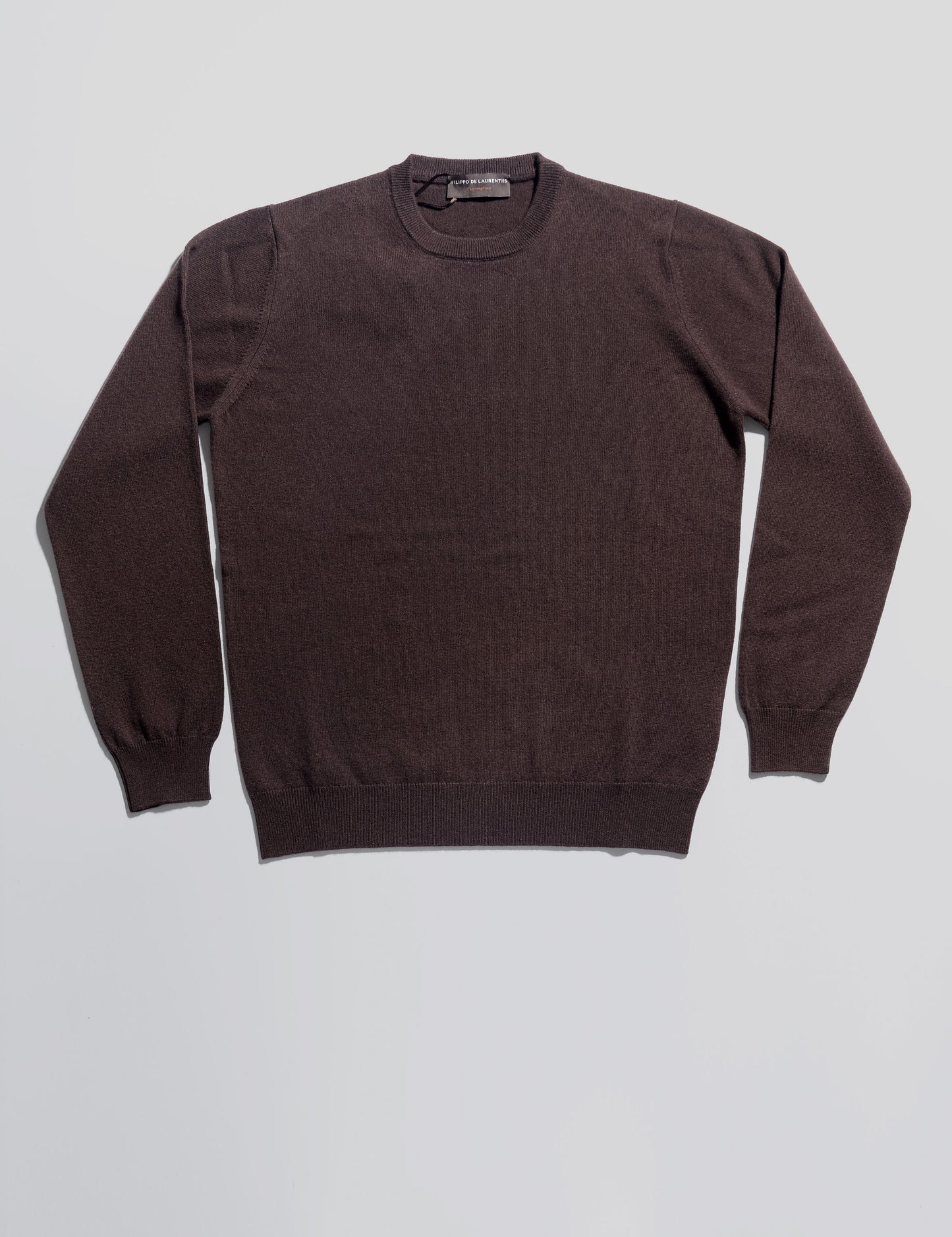 Merino Cashmere Crewneck - Brown