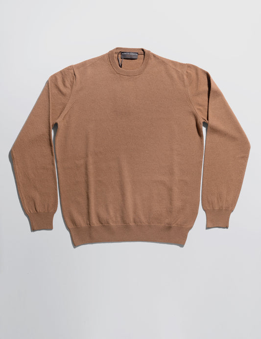 Merino Cashmere Crewneck - Camel