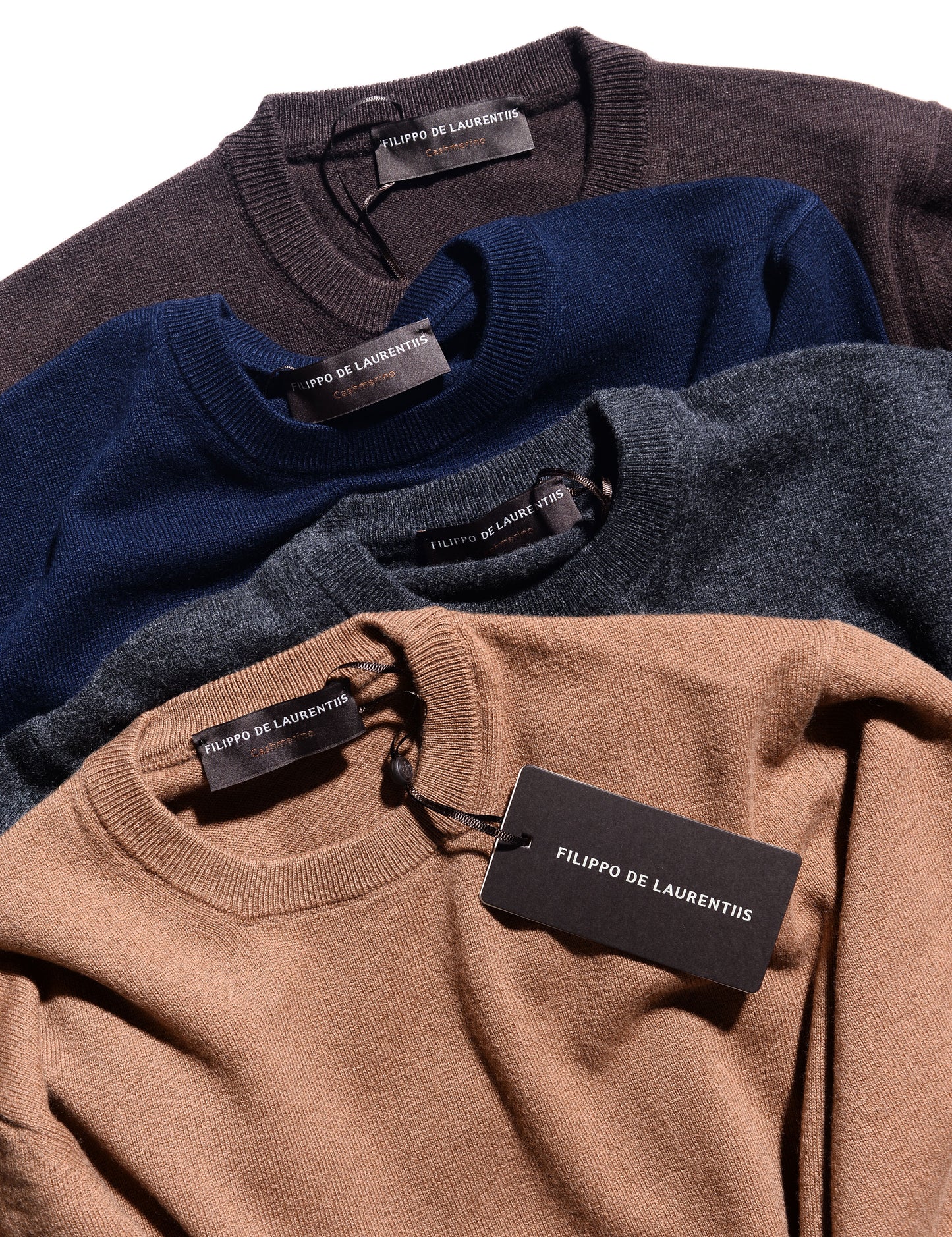 Merino Cashmere Crewneck - Brown