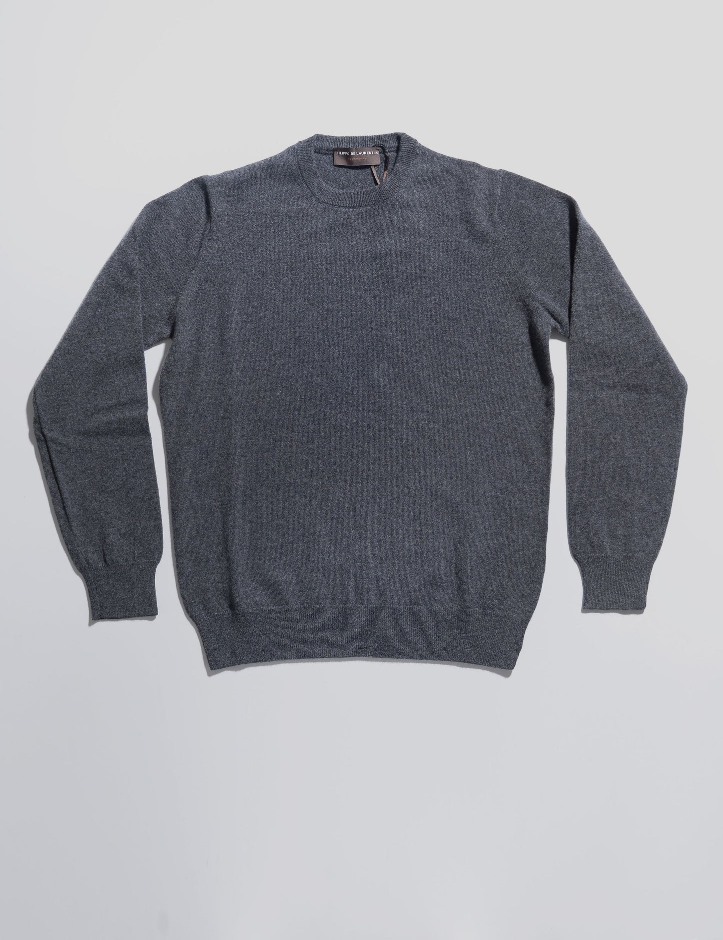 Merino Cashmere Crewneck - Charcoal
