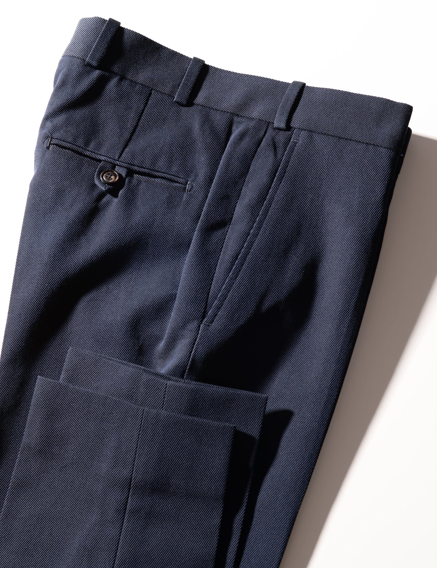 BKT50 Tailored Trousers in Cavalry Twill - Navy