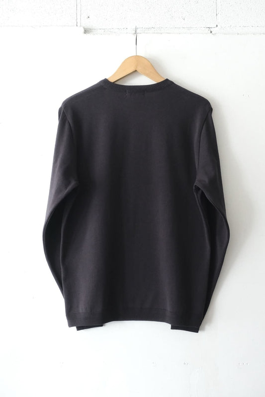 Knit Cotton Sweater - Charcoal