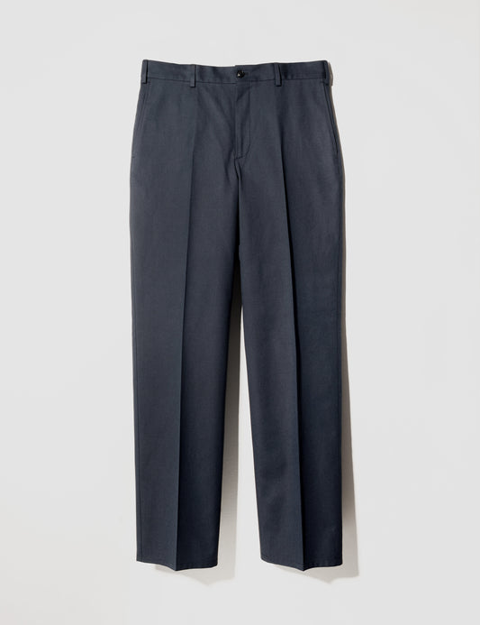 BKT36 Straight Leg Pant in Italian Cotton Twill - Marine Bue