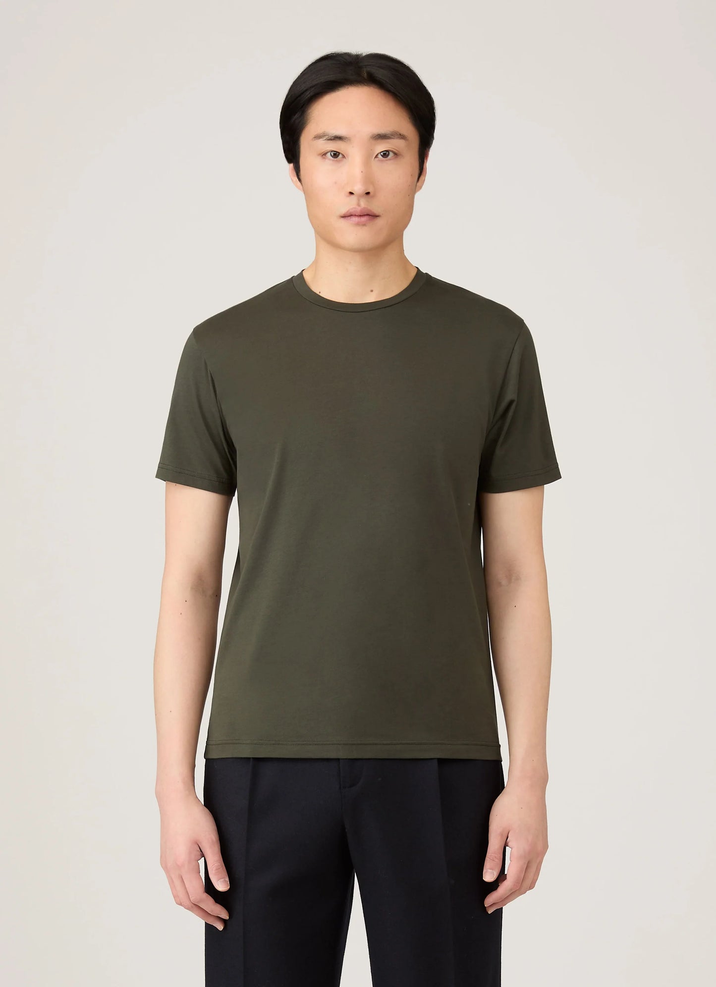 Riviera Midweight T-Shirt in Dark Green